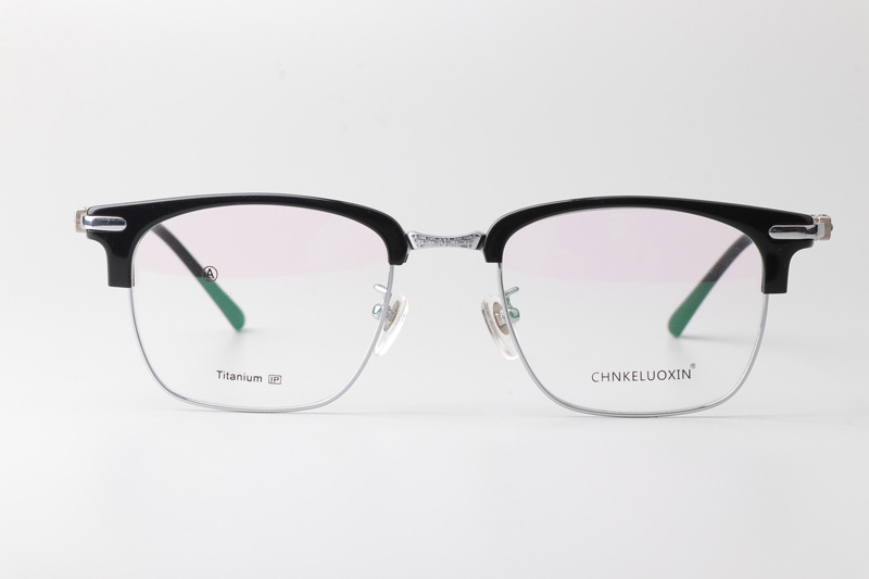 Lomen 083 Eyeglasses Black Silver