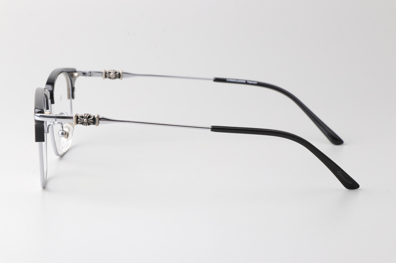 Lomen 083 Eyeglasses Black Silver