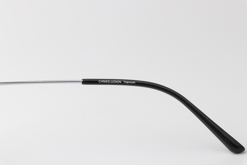 Lomen 083 Eyeglasses Black Silver