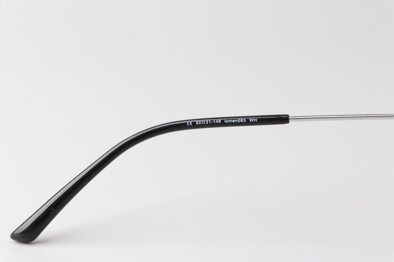 Lomen 083 Eyeglasses Black Silver