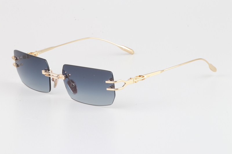 Lordie Sunglasses Gold Gradient Gray