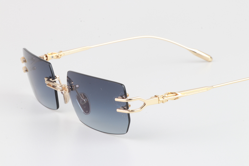 Lordie Sunglasses Gold Gradient Gray