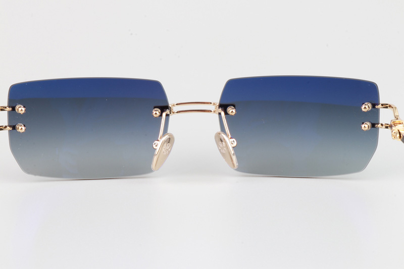 Lordie Sunglasses Gold Gradient Gray