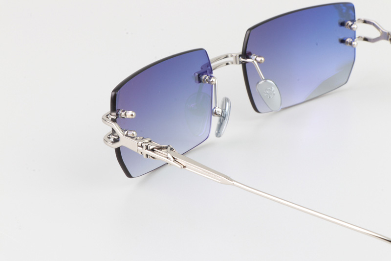 Lordie Sunglasses Silver Gradient Gray