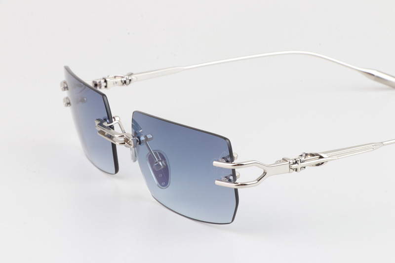 Lordie Sunglasses Silver Gradient Gray