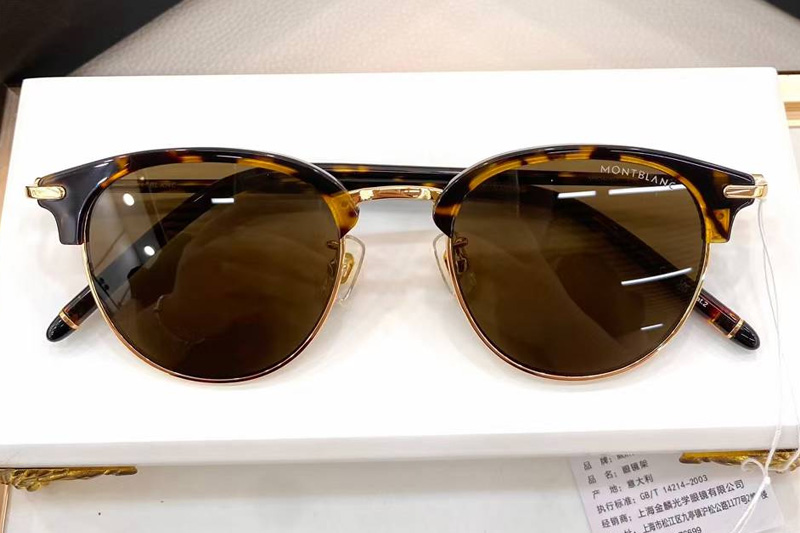 MB0408O Sunglasses Tortoise Gold Brown