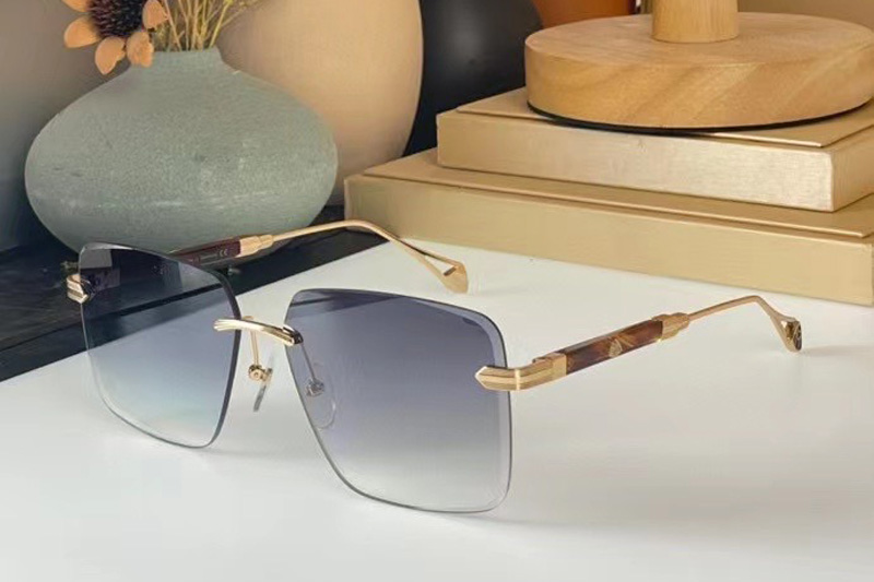 MBH G-TU-Z20 Sunglasses In Gold Gradient Grey