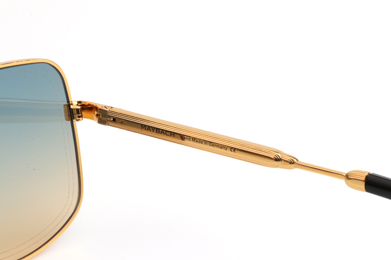 MBH THE LINEART II Sunglasses In Gold Gradient Green