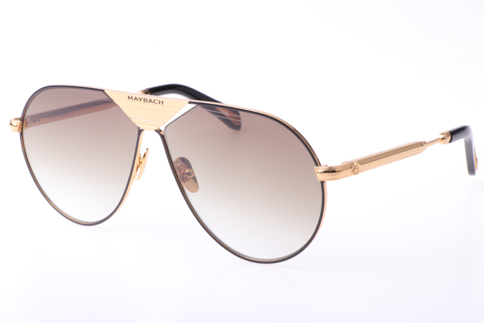 MBH THE LINEART Sunglasses In Gold Brown