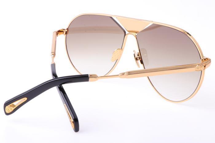 MBH THE LINEART Sunglasses In Gold Brown