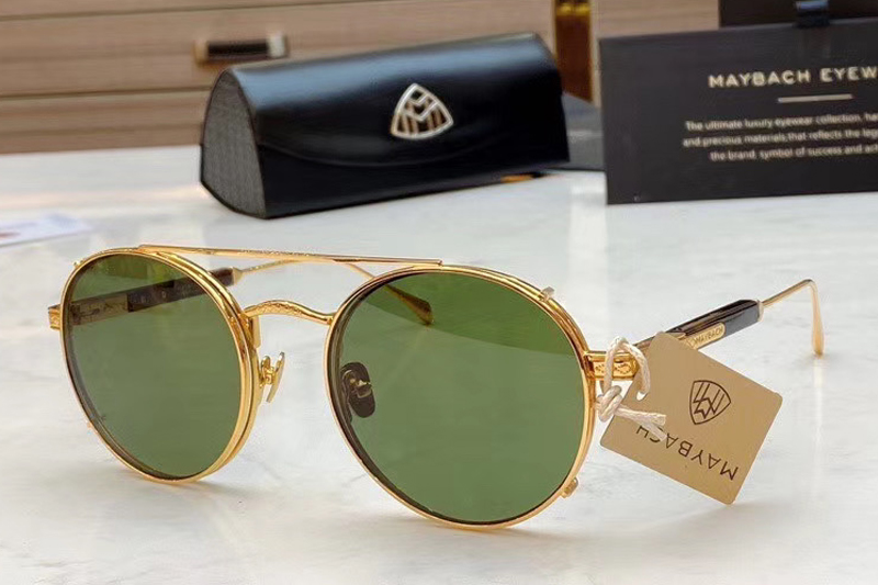 MBH THE POET I Sunglasses In Gold Green