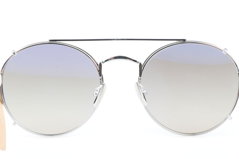 MBH THE POET I Sunglasses In Silver Mirror