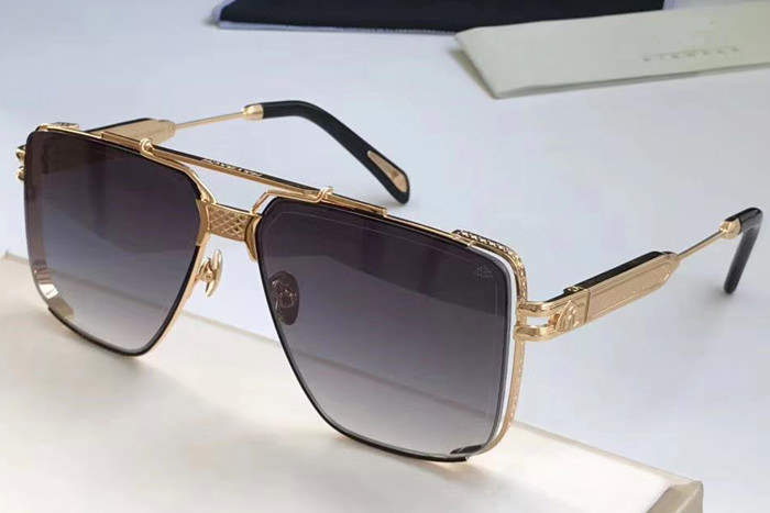 MBH The Dawn Sunglasses In Gold Gradient Grey