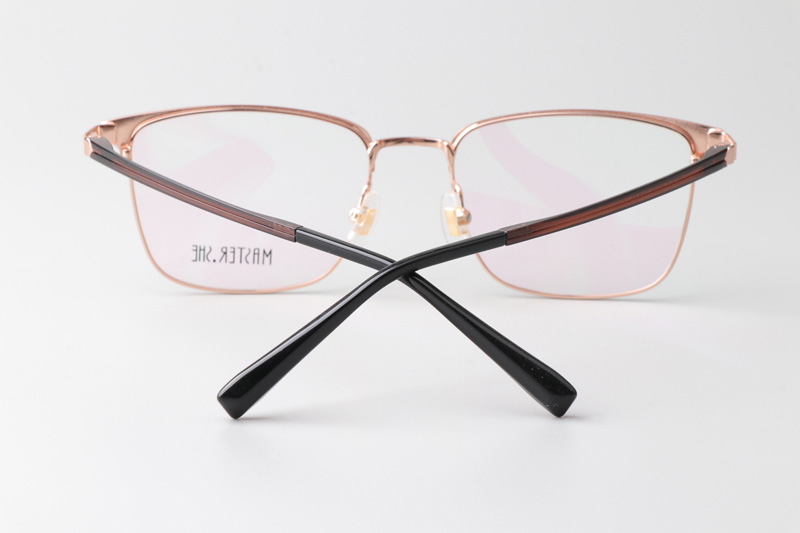 MS1027 Eyeglasses Rose Gold Brown