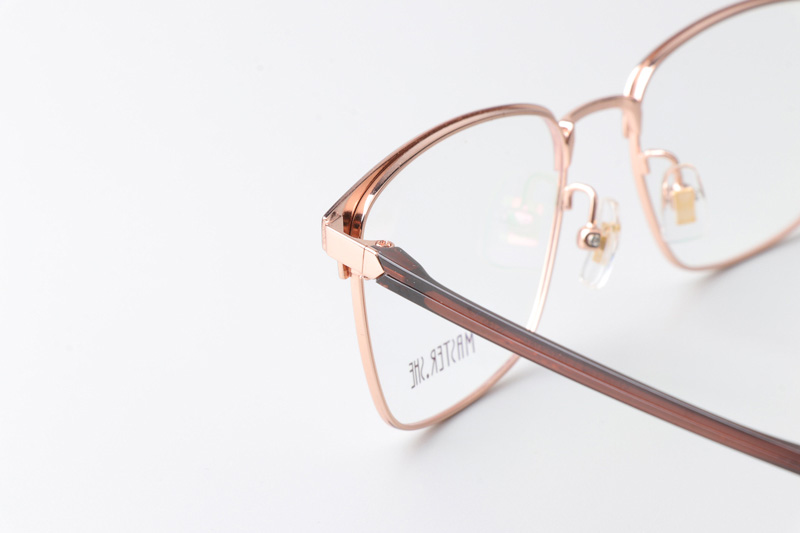 MS1027 Eyeglasses Rose Gold Brown