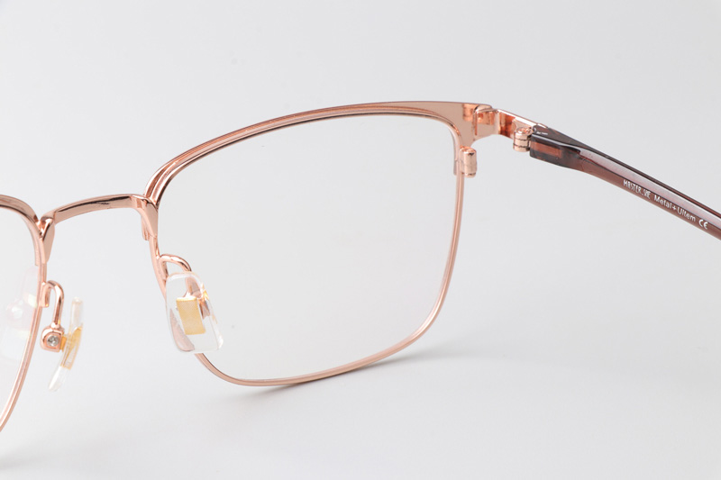 MS1027 Eyeglasses Rose Gold Brown