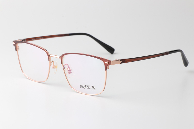 MS1027 Eyeglasses Rose Gold Brown