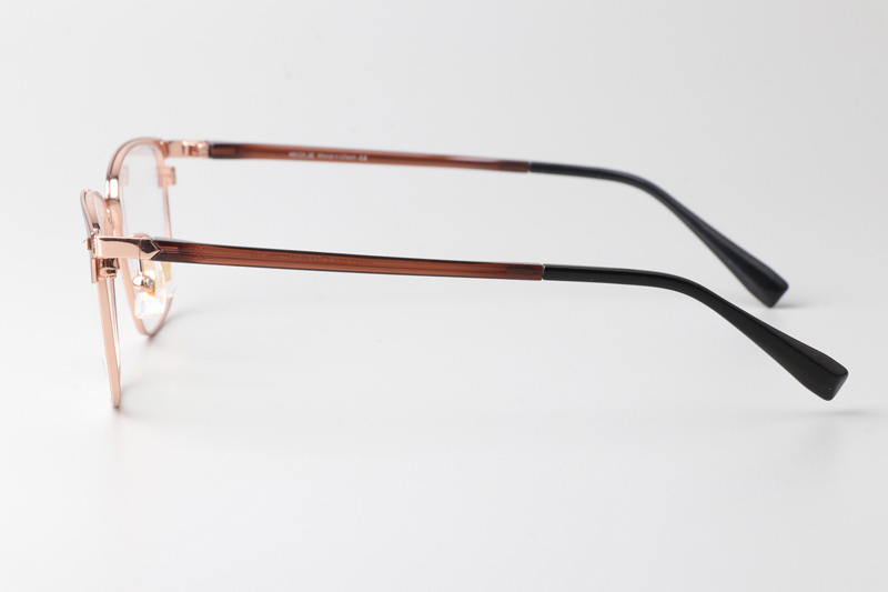 MS1027 Eyeglasses Rose Gold Brown