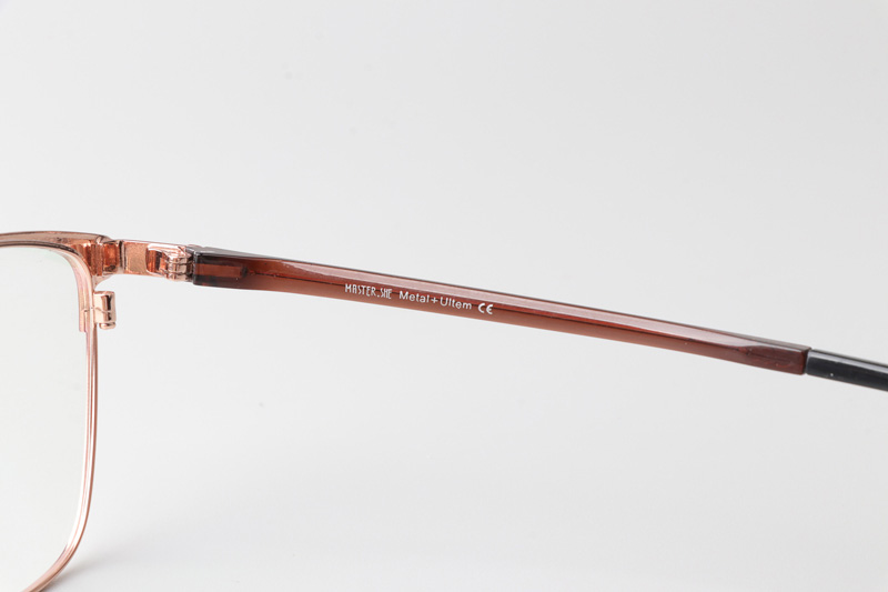 MS1027 Eyeglasses Rose Gold Brown