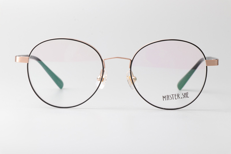MS1029 Eyeglasses Black Gold Brown