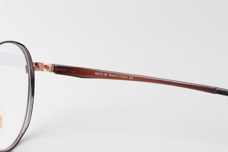 MS1029 Eyeglasses Black Gold Brown