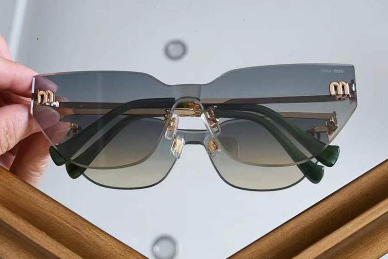 MU101AV Sunglasses Gold Gradient Gray