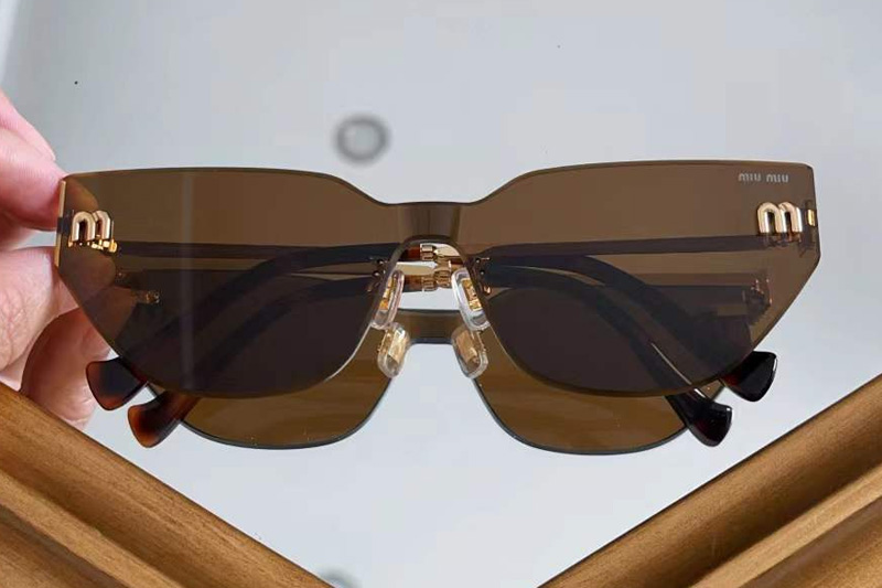 MU101AV Sunglasses Gold Tortoise Brown