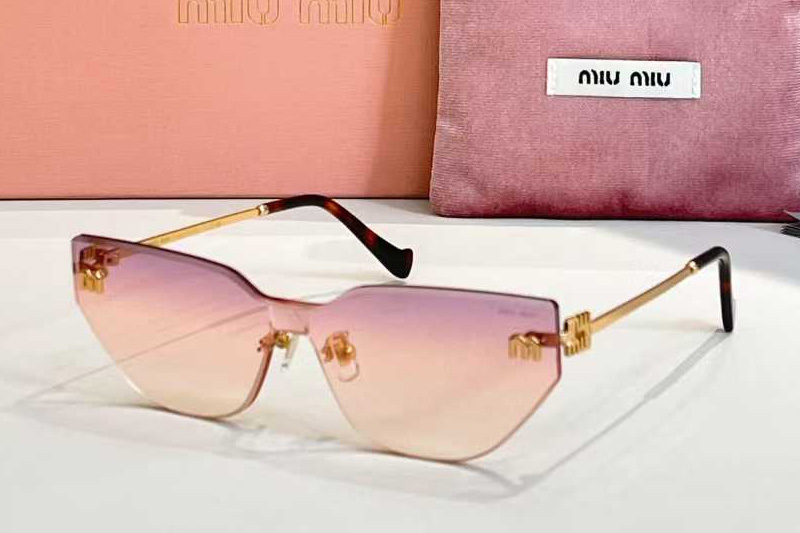 MU101AV Sunglasses Gold Tortoise Gradient Purple