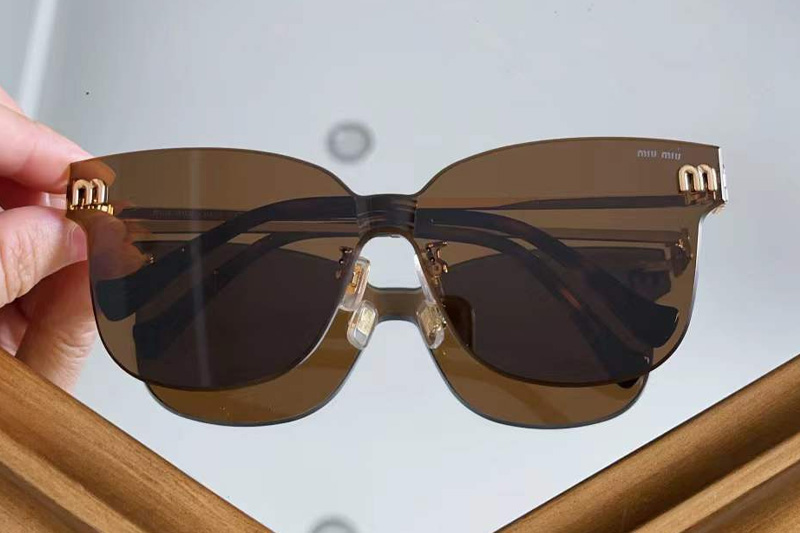 MU105AV Sunglasses Gold Tortoise Brown