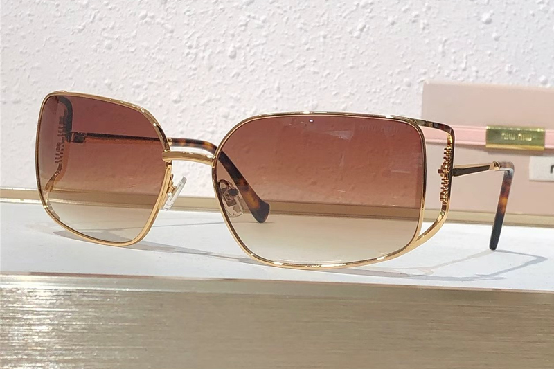 MU147AV Sunglasses Gold Gradient Brown