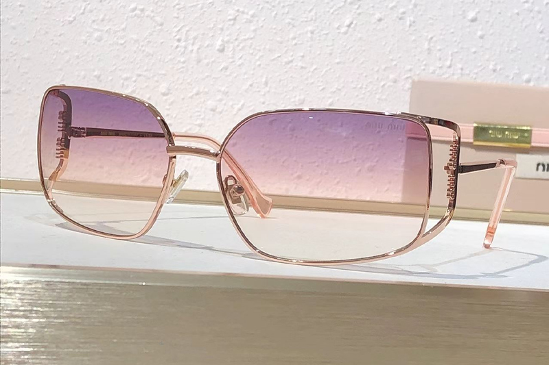 MU147AV Sunglasses Gold Gradient Purple