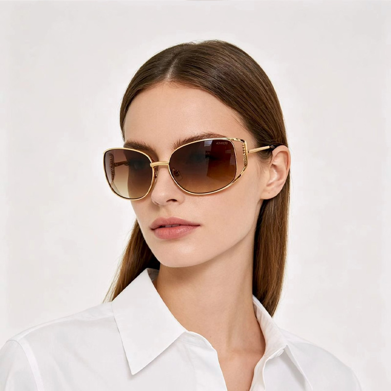 MU148AV Sunglasses Gold Gradient Brown
