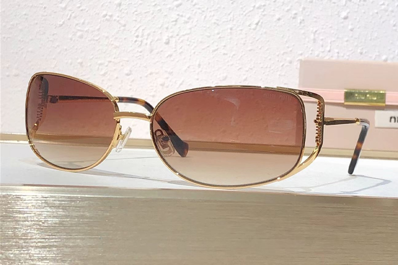 MU148AV Sunglasses Gold Gradient Brown