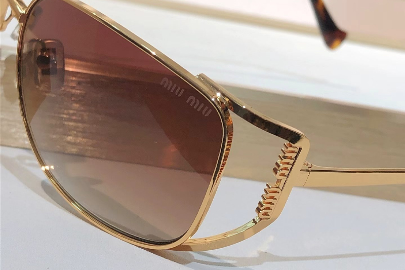 MU148AV Sunglasses Gold Gradient Brown