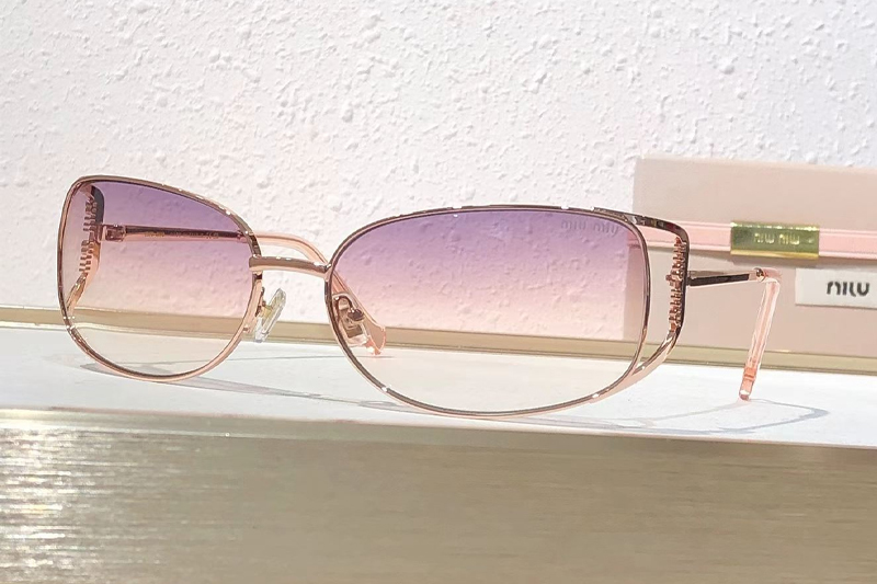MU148AV Sunglasses Gold Gradient Purple