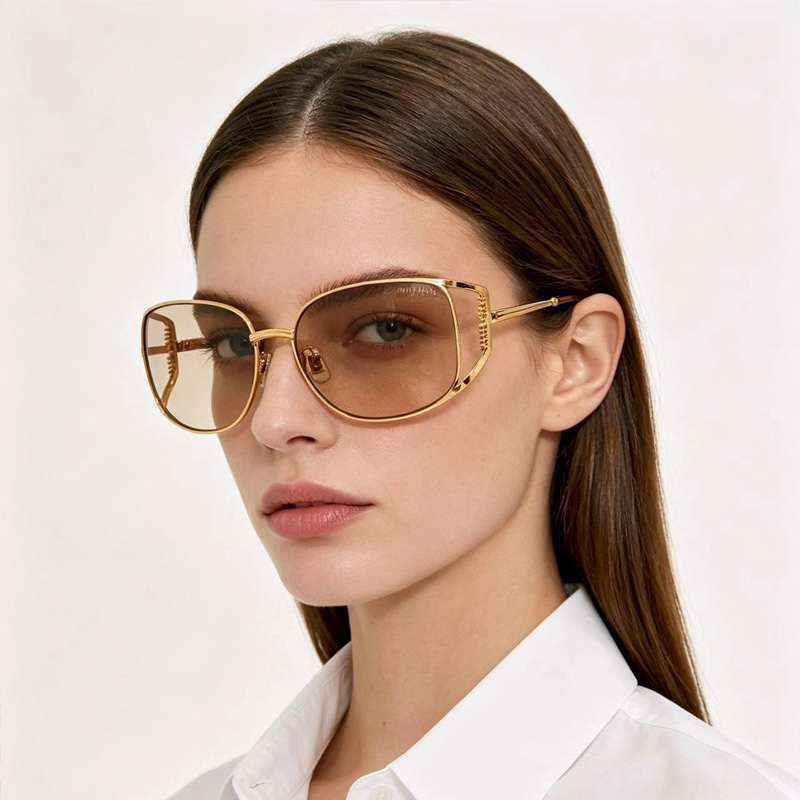 MU148AV Sunglasses Gold Light Brown