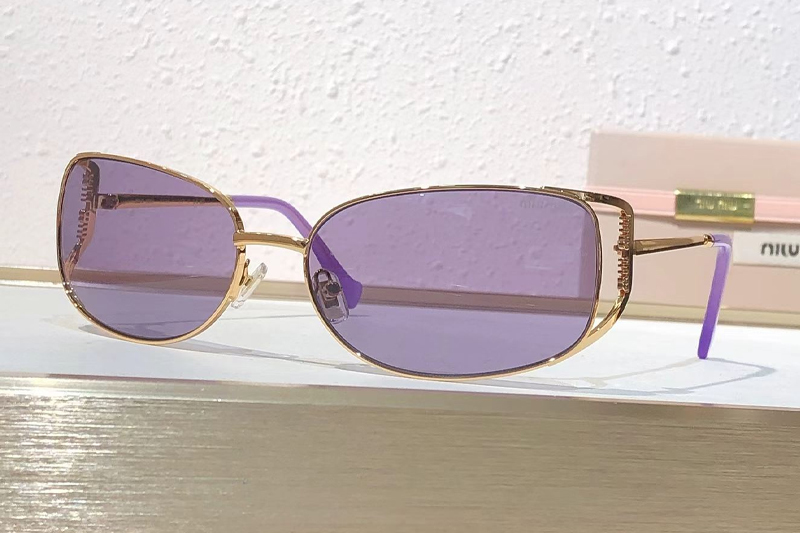 MU148AV Sunglasses Gold Purple