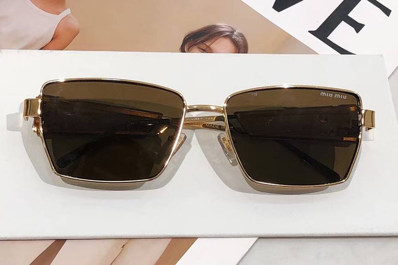 MU54WS Sunglasses Gold Brown