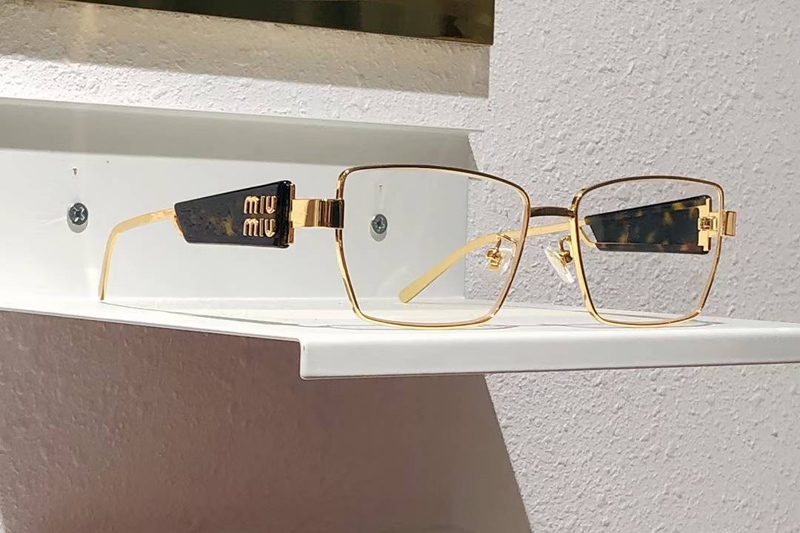 MU54WS Sunglasses Gold Clear