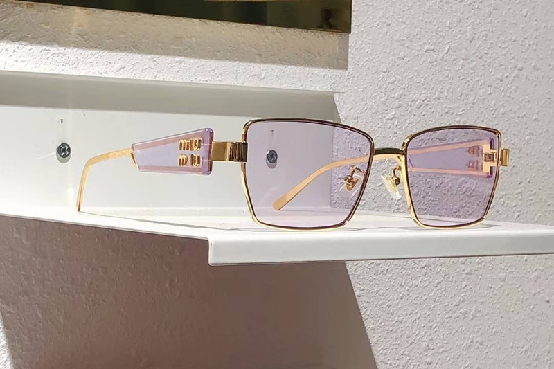 MU54WS Sunglasses Gold Purple
