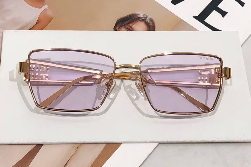 MU54WS Sunglasses Gold Purple