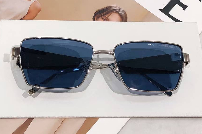 MU54WS Sunglasses Silver Blue