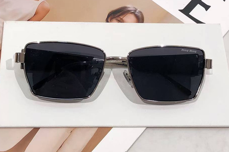 MU54WS Sunglasses Silver Gray