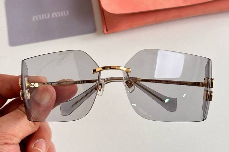 MU54YS Sunglasses Gold Light Gray