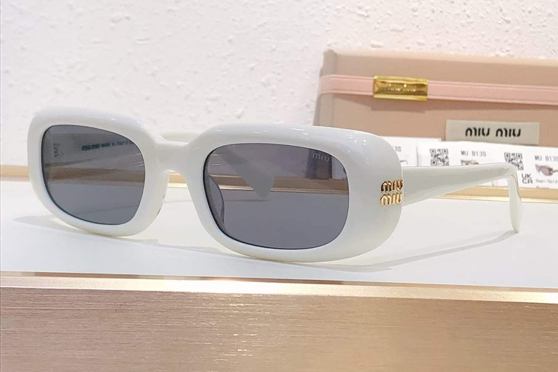 MUB13S Sunglasses White Gray
