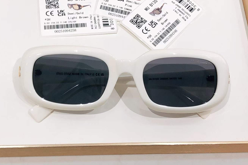 MUB13S Sunglasses White Gray