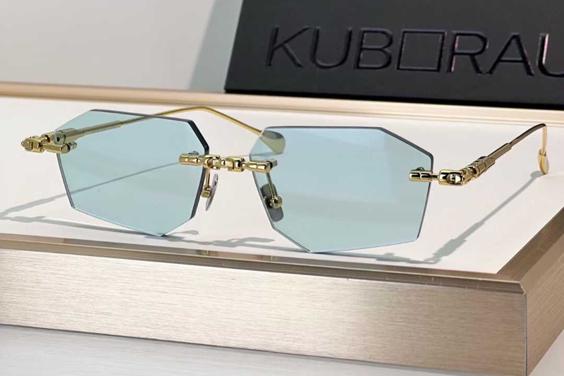 Maske H63 Sunglasses Gold Blue