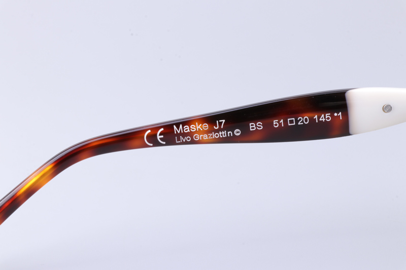 Maske J7 Sunglasses Matte Black Tortoise Gray