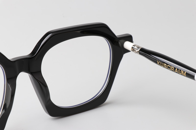 Maske P10 Eyeglasses Black White