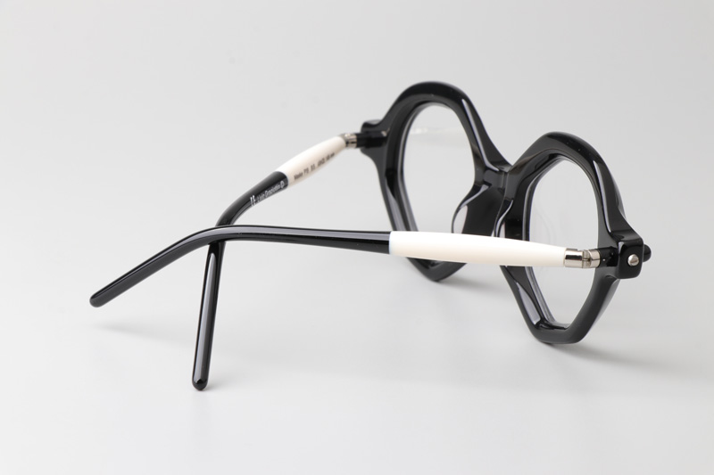 Maske P18 Eyeglasses Black White